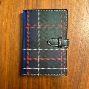 Baekgaard Vera Bradley plaid vinyl wallet